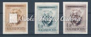 Béla Bartók I. - L Catalogue value: 10 000 HUF 1955. Bélyegnap (28.) - Bartók. 859.