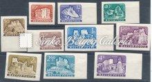 ) - Erdők-Mezők madarai. 881. tétel 1961. Liszt Ferenc I. 880. tétel bélyegek / Imperforated stamps Kikiáltási ár: 16.000 Ft 1961.