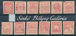 1900/16. Bélyegtervek 1034. tétel Kikiáltási ár: 50.000 Ft Gumi nélkül 1033. tétel 1032. tétel 1031. tétel Kikiáltási ár: 8.000 Ft 1029.