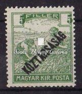 1918. Köztársaság. Tévnyomat. Az értékszám jelentős elcsúszásával. / 1918. Republic. Misprint.