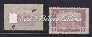 Magyar Posta. Tévnyomat 1051. tétel Kikiáltási ár: 10.000 Ft 1919. Magyar Posta 1050. tétel Kikiáltási ár: 10.000 Ft 1049.