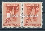 1026-1322 1080. tétel 1939. PAX-TING 1081. tétel 1939. PAX-TING, tévnyomat. Összefüggésben. A hüvelykujjon folt van.