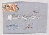 7 stamps with Hungarian cancellation! 1862. Távolsági levél. GÜNS-GRATZ 110. tétel kivágás 1862. Távolsági levél. BREZNICA-TESCDEG 109. tétel 1862.