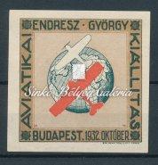 ﬂight. Kikiáltási ár: 10.000 Ft 1932. Budapest-Róma I. légijárat. Emlék bélyeg. / 1932.