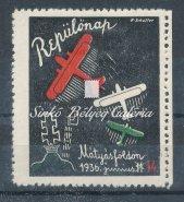 1436. tétel Kikiáltási ár: 7.000 Ft 1936. Repülőnap Légiposta Emlékív. Mátyásföldi Repülőnap alkalmából. / 1936.