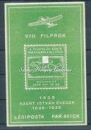 Siófoki Bélyegkiállítások Emlékív. 4 db bélyeg. / 1938. Stamp Exhibition in Siofok Commemorative sheet. 4 stamps. 1938. Soproni PROBÉK Bélyegnap és Kiállítás Emlékív bélyegei.