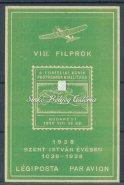 Perforated, an yellow and blue paper. 1938. Szolnoki Repülőnap. / 1938. Szolnok Airshow. 1939.