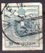 type, with GÖRZ line stamp and big margin on the left side. 1850. Ausztria. WIEN 1850. Ausztria 9kr-os kézipapír, I.