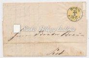 Austria Post Oﬃce, Donau Steamship Company, cut out of from the letter, with original blue stamp. Catalog value: 150EUR Kikiáltási ár: 8.