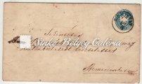 Between PESTH/Abends-MÜNCHEN. Franked with 10kr + 5kr stamps with 9 1/2 perforation. 1864. 12. 18. Távolsági levél. MÁGOCS-MAGYAR-SZÉK között.