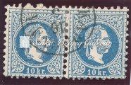 Typography 15kr stamp in 3 diﬀerent shades. 1867. Könyvnyomat 15kr. KOLOZSVÁR lebélyegzéssel. Rácsozott fejkép alap. / 1867.
