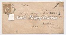 Franked with a 15kr type D. (5 pieces in 1 sheet) lithography stamp. MBK: 6000 points. 1871.09.17. Ajánlott távolsági levél. PEST/LIPÓT VÁROS-KOLTHA 1871.