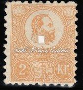 Kőnyomat 2kr-os narancssárga színű. MISKOLCZ lebélyegzéssel. Kifogástalan gyűjtői darab. / 1871. Lithography 2kr stamp, orange coloured.