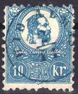 Szép színű! Katalógus érték: 90.000HUF / 1871. Lithography 25kr. Stamp, purple coloured with KK SEMLIN cancellation. Nice colour! Catalogue value: 90.