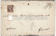 219-283 219. tétel 1871. Réznyomású Ajánlott, távolsági levél PEST-GYŐR 220. tétel 222. tétel kivágás 1871.