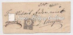 engraved stamps. 1872. 09. 09. Távolsági levél HEVES (kék bélyegző) (600Gp)- PESTH között. 5kr. réznyomat bélyeggel bérmentesítve. / 1872. 09.09. Long-distance letter between HEVES (blue cancellation) (600 Gp)- PESTH.