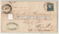 réznyomat bélyegekkel bérmentesítve. Katalógus érték: 45 000 HUF. / 1873. 05. 29. Long-distance letter. Between NAGYVARAD-PRAGA. Franked with a 2kr. + 3kr. Engraved stamps.