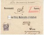Between KASSA-WIEN. Franked with a 15 kr. Engraved stamp. 1876. 06. 18. Távirat. SZABADKA-ARAD (kék bélyegző) között. Teljes levéltartalom.