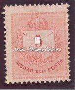 Colour-numbered krajcár 2kr, defective perforation, on 3 sides there are 11 1/2 perforation, on the right side there is 13