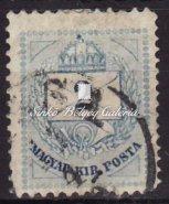 289. tétel 1874. Színesszámú krajcáros 10 kr. A 13 fogazattal, kék színű. / 1874. Colour-numbered krajcar 10 kr.