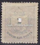 Colour-numbered krajcár A 13 perforation, there are paint spots on the 2kr, 5kr stamps, the spots are I. and II. types with repair.