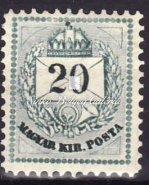 284-368 311. tétel 1881. Színesszámú krajcáros 20kr. 312. tétel 1881. Színesszámú krajcáros fogazat: 12 1/2:11 3/4. Látványos lemezhibával. / 1881.