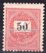 E12:11 3/4 fogazattal. / 1899. Black-numbered krajcar 8kr. With III. watermark. E12:11 3/4 perforation. Kikiáltási ár: 120.000 Ft 1899.