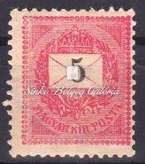 284-368 365. tétel 1899. Feketeszámú krajcáros 5kr. 366. tétel 1899. Feketeszámú krajcáros. 5kr. rózsaszínű, E: 12:11 3/4 fogazattal, Katalógus érték: 6 400 HUF / 1899.