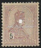 With original gum, inspection sign on the back side. 1904. Turul, 50f. 384. tétel 1904. Turul, 1k. 383.