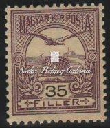Registered distance letter, Between BUDAPEST-FRANKFURT, Price tagged 10f envelope, franked with 5 coloured