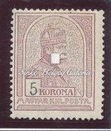 Katalógus érték: 20 000 HUF / 1909. Turul, 2k. Stamp. Catalog value: 20 000 HUF. 1909. Turul, 5k.