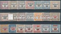 Registered letter with BROD-CILLI cancellantion. Franked with 5 diﬀerent colored Military aid II. stamps. 1917.06.15.