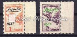 Catalogue value: 60 000 HUF. 1931. Zeppelin-L Kikiáltási ár: 8.000 Ft 1931.