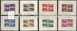 Betűs (szöveges). 100-as ívsor (8 érték) hajtott ívek. / 1946. Letters (text). Sheet set of 100. (8 values) folded sheets. 1946. Milpengős.