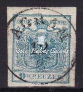 Könyvnyomat 9kr. Délvidéki 32. tétel kivágás 1850. Könyvnyomat 9kr. THURDOSSIN 31. tétel 1850. Könyvnyomat 6kr.