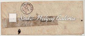 Greyish brown colored without cancellation, SIKLÓS-HÍDVÉG. 1866.12.25. Újságszalag. BRACZA-FÜGE. (150Gp) 2x1kr-os Kr.