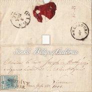 típusú bélyegekkel bérmentesítve. / 1852.11.10. Long-distance letter. Between PESTH-KLAUSENBURG ( Cluj-napoca) On machine-made paper with I. type of 6+2+1kr stamps. Sightly piece! 1853.01.13.