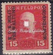 677-699 695. tétel 1917. Osztrák-Magyar Monarchia, Katonai Posta Montenegroban. 696. tétel 698. tétel 1917. Osztrák-Magyar Monarchia, Montenegró, levélkivágáson.