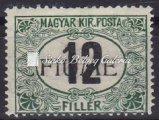 With machine overprint, VI. watermark. With M. Bodor's guarantee on the back. Catalogue value: 45 000 HUF Kikiáltási ár: 50.000 Ft 1918. Fiume (Olasz megszállás) 30 f.