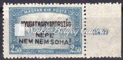 700-764 754. tétel 1921. Nyugat-Magyarország IV. 2.50k. 755. tétel 1921. Nyugat-Magyarország VII. Eltolódott értékszámok. / 1921. West-Hungary VII.