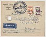 000 Ft 1931.03.28. Légiposta.BUDAPEST-WIEN Magyarországból léghajóval Friedrichshafenbe. Szép zöld bélyegzővel. / 1931.03.28. Airmail.