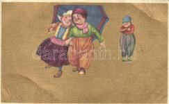 Lady, Italian art p ostcard, Anna & Gaspa 23215.