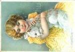 Boy with puppie s s: Bertiglia (small tear 23219.