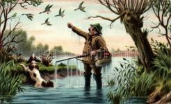 23654. Hunter, dog, H. K.& M. Serie 374. s: H.