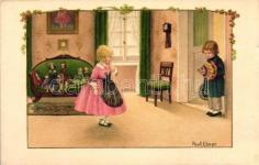 Little girl with te ddy bear, B.K.W.I. 153-22876.
