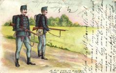 Honvéd díszben 1 890-ben / Hungarian m