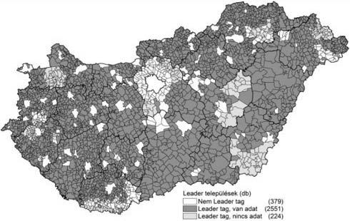 A MAGYARORSZÁGI LEADER PROGR AM EREDMÉNYESSÉGE... Szeretnék kitérni az akciócsoportok általi lefedettségre, illetve a támogatásként kapott összegek adatainak elérhetőségére hazánkban. A 7.