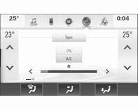 Automatikus üzemmódban a hőmérséklet, ventilátor-fordulatszám és a levegőelosztás szabályozása automatikusan történik.