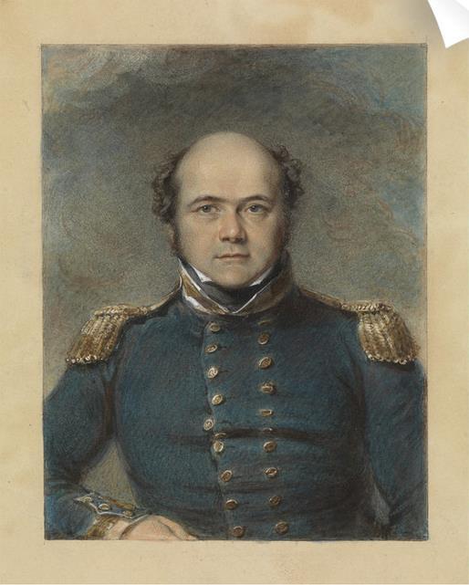Sir John Franklin. 1829/33 között John Ross hogy kiköszörülje a nem létező Cokburn-hegység azonosítása miatt a hírnevén esett csorbát új expedíciót ajánlott az admiralitásnak, ám az érdektelen maradt.