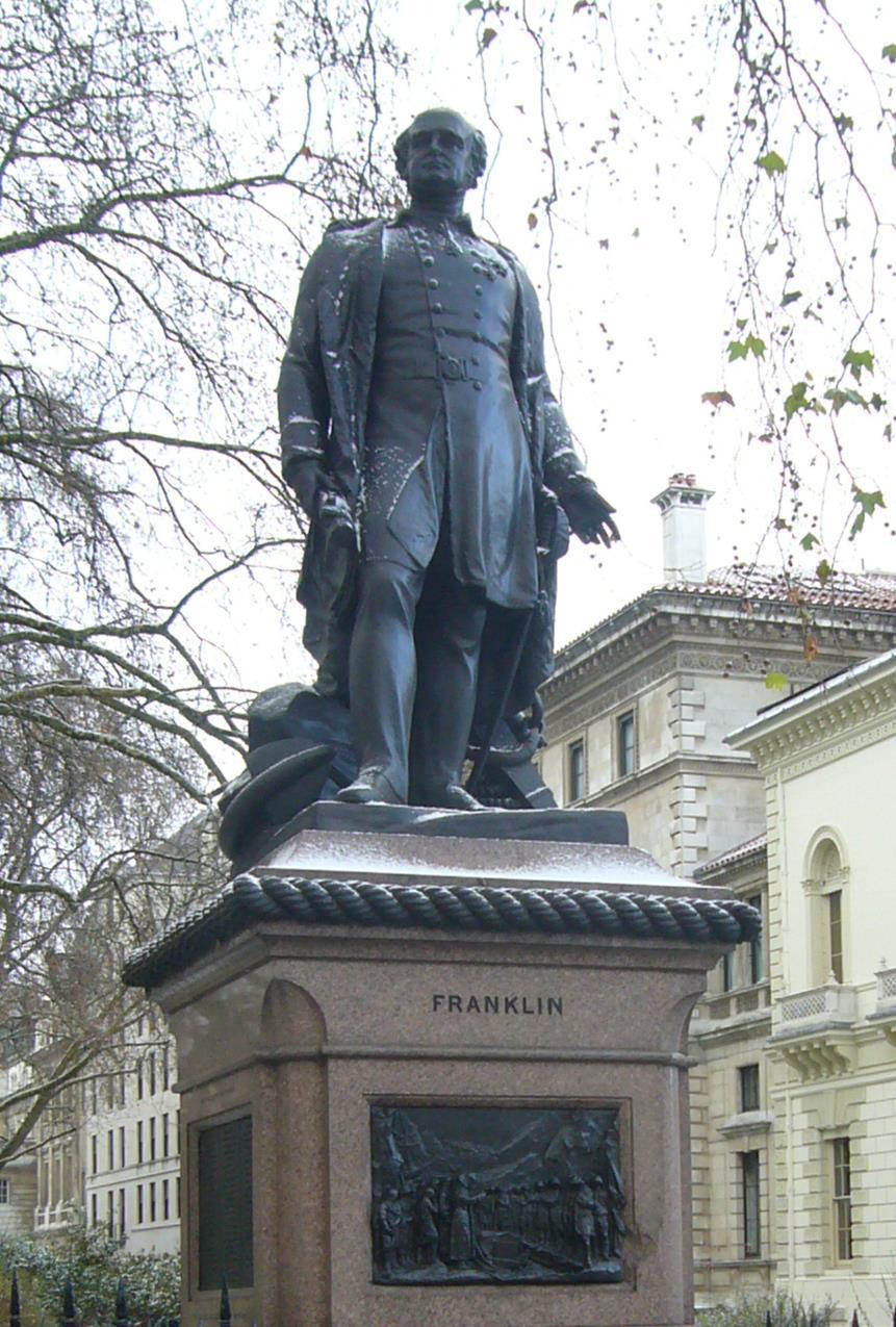 Sir John Franklin szobra a londoni